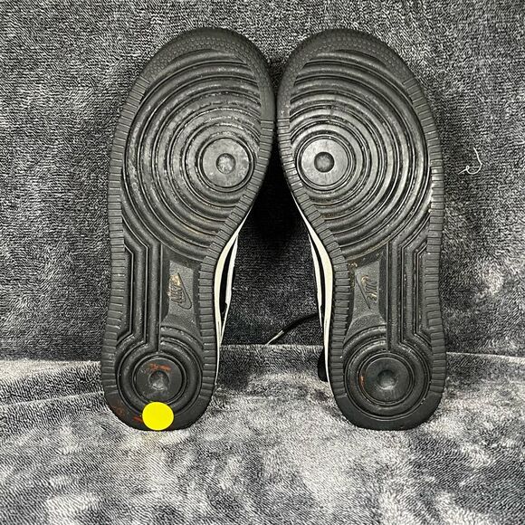 NIKE Air Force 1 Sneaker Black Suede/white Vintage Look  Youth 5.5 - Picture 7 of 8